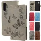 Butterfly Embossed Flip Holder Cover Case For Samsung Galaxy A14 A33 A53 A72