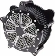 Wivplex Motorcycle Air Cleaner Intake Filter System, for Harley, Softail Touring Dyna Wide Glide Breakout Deluxe Heritage Springer 1993-2017 Motorcycle Air Filter