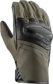 Ixon MS Singery waterproof Motorcycle Gloves, black-green-brown-beige, Size M for Men Black Green Brown Beige