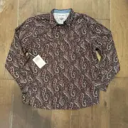 NWT Cody James Pearl Snap Men’s XXL Long Sleeve Western Cowboy Shirt Paisley 2XL