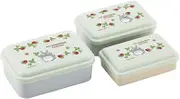 Skater SLUS3AG-A Antibacterial Seal Container, Set of 3, Storage Containers, My Neighbor Totoro, Strawberry, Studio Ghibli, Made in Japan