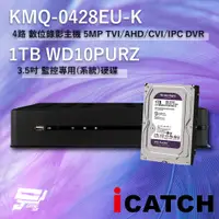 在飛比找PChome24h購物優惠-ICATCH 可取 KMQ-0428EU-K 4路 數位錄影