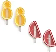 Lekue Tropical Fruit Ice Cream Pop Molds (4 Units), Multi