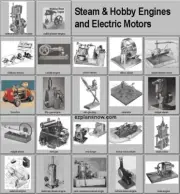 VINTAGE HOBBY STEAM ENGINES/ELECTRIC MOTOR PLANS 23 DIFFERENT