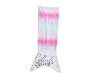 Royal Plush Wearable Mermaid Tail Sequin Throw Blanket, Ombre 18"x52" Rainbow