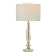Deco 79 Crystal Room Buffet Lamp Table Lamp with Gold Accents, Lamp 14" x 14"...