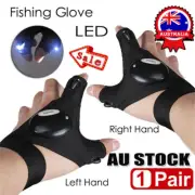 1 Pair Outdoor Night Light WaterproofDSishing Gloves with LED Flashlight Tools F