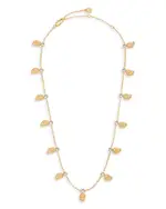 Ettika Swirled Shell Dangle Charm Necklace, 15
