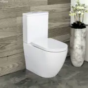 Alix Back-to-Wall White or Grey Toilet Suite