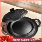 11 Inch Cast Iron Frying Pan with Dual Assist Handles Chefs Pan with Lid Frying