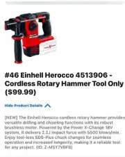 Engel Hero cordless Rotary hammer drill