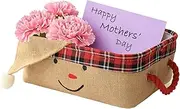 INough Mothers Day Gift Baskets Empty Collapsible Storage Bins for Kids, Easter Storage Basket with Handles, Gifts Bags for Baby/Kids/Nursery Room