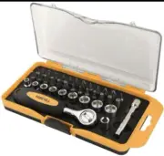 TOLSEN 38pc 1/4" Bit Socket Set Complete in Plastic Storage Box