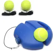 Portable Tennis Rebounder with 3 Long Rope Balls, Elastic with String Solo Train