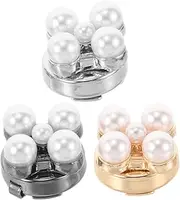 [BESPORTBLE] 3pcs Floral Shirt Sleeve Buttons and Elegant Cuff Links with Rhinestones Stylish Accessories for Weddings Tuxedos and Formal Events present Ready Boxed Design