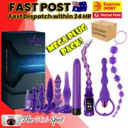 NEW 10 PC Butt Plug Pack Flexible Anal Bead Chain Vibrator Dildo Sex Toy* Bead*