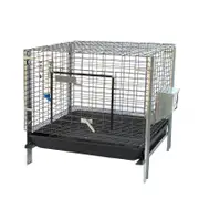 Stackable Rabbit Cage with Feeder Water Bottle Rabbit, Guinea Pig, Ferret