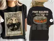 Post Mal-one, Post Malone Tour, Big Ass Stadium Tour, Posty 2025 Tour T_shirt