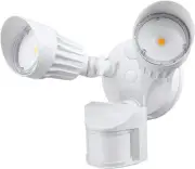 LEONLITE COB LED Security Light, Motion Sensor Flood Lights White (5000K)