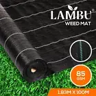 Lambu Weed Mat 1.83mx100m Plant Control Weedmat Pebbles Gravel Woven Fabric