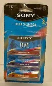 Sony DVM60R 60 Minute Premium Color Mini DV Cassette (3-Pack)