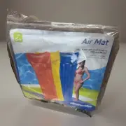 Air Mat Pool Float Inflatable Raft Clearwater Blue 69" x 23" New & Sealed
