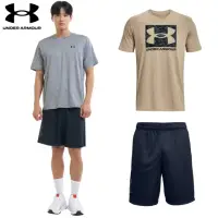 在飛比找momo購物網優惠-【UNDER ARMOUR】UA 男 運動短T/短褲(多款任