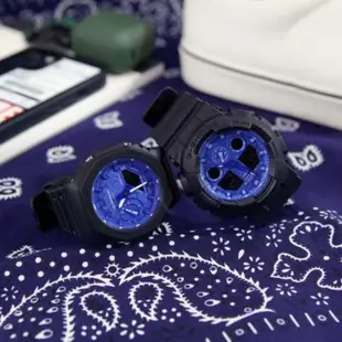 【CASIO 卡西歐】G-SHOCK 藍色變形蟲系列手錶(GA-100BP-1A)