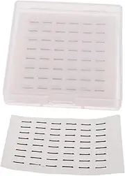 Healeved False Eyelash Strips Self-adhesive 6mm Wide Reusable Lash Glue Strips No Sweat No Glue Required
