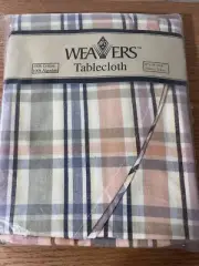 B&D Weavers tablecloth 60 X 80 oval Plaid