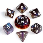 Dice - Mini Polyhedrals - Stardust Galaxy (MDG)