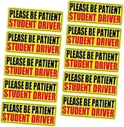 Novice Driver Magnet for Car 10 Pack Learner Driver Sticker Decal Reflective Vehicle Safety Sticker