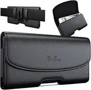 DeBin Case for Galaxy S25 S24 S23 S22 S21 S20 S10 S9 S8 Note 10 A10e A01 Cell Phone Belt Holster Case with Belt Clip Carrying Pouch Cover Holder (Fits Samsung Phone Models with Protective Case)