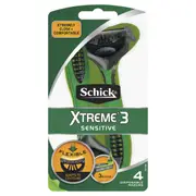Schick 4 Pack Xtreme 3 Sensitive Razors