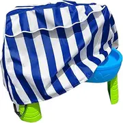 Activity Table Cover, Water Table Cover, Outdoor Heavy-Duty 210D Oxford Cloth Waterproof Dustproof 2-Step Pond Desk Protector for Backyard Garden, 37.01 x 22.05 x 25.59 inches, 260 g