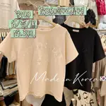 ☆° LUMIèRE BOUTIQUE°☆ 正韓 MORE&MORE3月浮水印立體字短T上衣