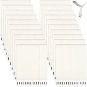 40 Pairs (80 Strips) Picture Hanging Strips Picture Hanger Kit Heavy Duty Strips Removable Hook and Loop Tape Frame Picture Hanging Hooks(White, X-Large)