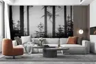 3D Forest Tree Trunk Grass Self-adhesive Removeable Wallpaper Wall Mural 2386