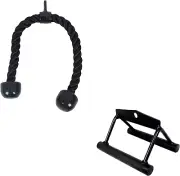 Balancefrom Tricep Press down Cable Attachment, LAT Pulldown Attachment, Weight