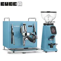 在飛比找PChome24h購物優惠-SANREMO CUBE R 單孔半自動咖啡機 110V 藍