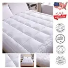 King Size Waterproof Pillowtop Mattress Protector - Machine Washable Cotton