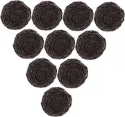 Milisten 10pcs Miniature Bird Nest Ornaments with Eggs Faux Resin Bird's Nest for Home Decor Crafts Easter Decoration Everyday Use Realistic Design for Garden and Indoor Settings