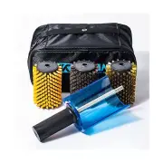 XCMAN Ski Roto Brush Kit Roto Brush Handle Axle with All 3 Brushes:Nylon,Hors...