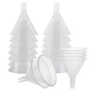 20 Pack Plastic Funnels Multipurpose for Bottle Filling Liquid Transfer