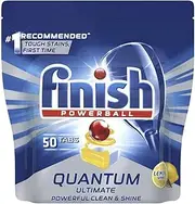 Finish Powerball Lemon Quantum Ultimate Dishwasher 50 Tablets
