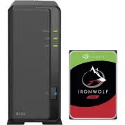 Synology DS124 1-Bay NAS 1GB RAM 8TB Seagate Ironwolf Drive Assembled & Tested