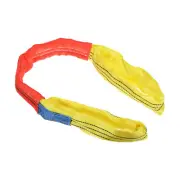1 Pcs Lifting Slings Straps Polyester 3ft Flexible Eye Slings(6613lbs) Yellow