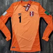 2018 Umbro Peru Goalkeeper Soccer Jersey Men M Pedro Gallese Russia World Cup