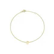 9 Carat Yellow Gold Initial Bracelet