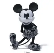 Brand New MedCom X A Bathing Ape x Disney VCD Mickey Mouse Black & White